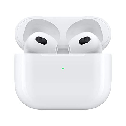 Apple AirPods (3rd Generation) Wireless Ear Buds, Bluetooth Headphones, Personalized Spatial Audio, Sweat and Water Resistant, Lightning Charging Case Included, Up to 30 Hours of Battery Life