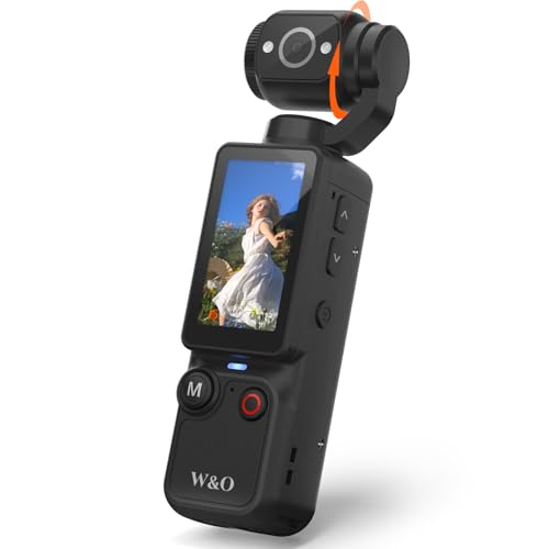 Pocket Vlogging Camera with Rotating Lens and Audio