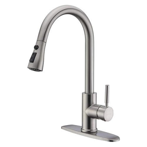 Pull Down Single Handle Kitchen Sink Faucet
