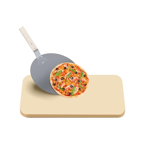 Pizza Stone Set for Oven and Wood Fired Pizza