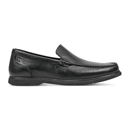 Rockport Men's Black Leather Jensen Loafers