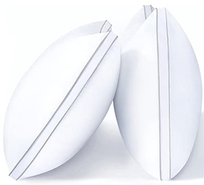 viewstar Pillows Standard Size Set of 2, Bed Pillows for Sleeping, Standard Pillows 2 Pack for Back, Stomach or Side Sleepers, Fluffy Pillows with Down Alternative, Machine Washable, Soft 18" x 24"