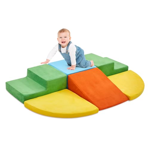 6 Piece Soft Foam Toddler Climbing Blocks Set