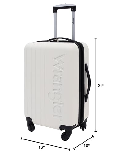 Wrangler 20" Beige Carry-On Luggage Set