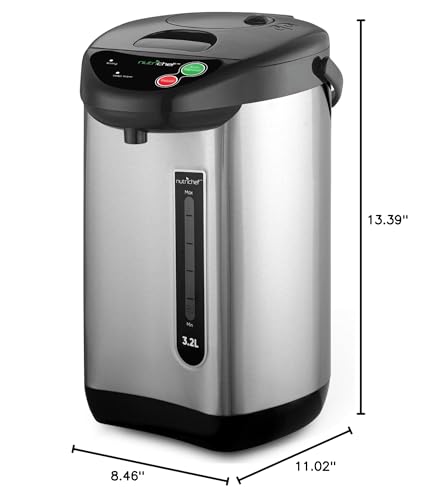 NutriChef Insulated Hot Water Urn Pot 3.38QT