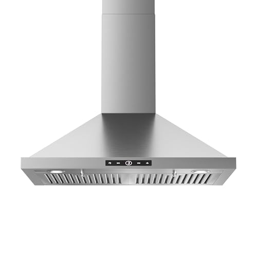 30 Inch Wall Mount Range Hood 580 CFM Convertible