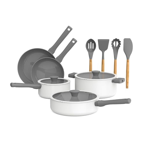 12 Piece So Yummy Cookware Set with Ceramic Nonstick Coating