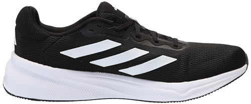 adidas Men's Response Running Sneaker, Black/White/Black, 9.5