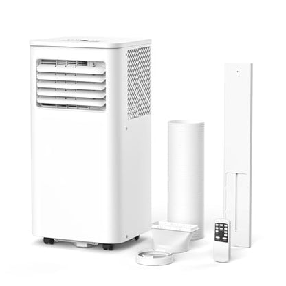ZAFRO A5405-8K Portable Air Conditioners, 8,000 BTU+Drain Hose, White