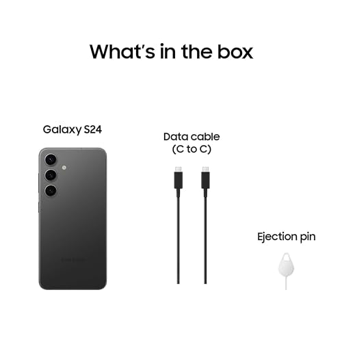 SAMSUNG Galaxy S24 Cell Phone, 128GB AI Smartphone, Unlocked Android, 50MP Camera, Fastest Processor, Long Battery Life, US Version, 2024, Onyx Black, SM-S921UZKAXAA