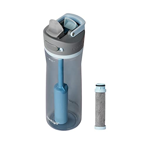 24 Oz Contigo Filtered Water Bottle with Straw