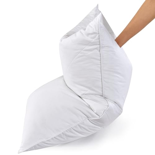 1 Pack Goose Feather Pillow 600TC Cotton Medium Firm