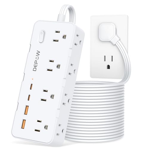 Surge Protector Power Strip 10FT 8 Outlets 4 USB