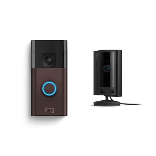 Ring Battery Video Doorbell with Indoor Camera Bundle