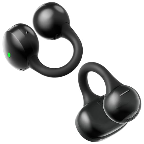 Open Ear Clip-On Wireless Bluetooth Earbuds, 40H Playtime