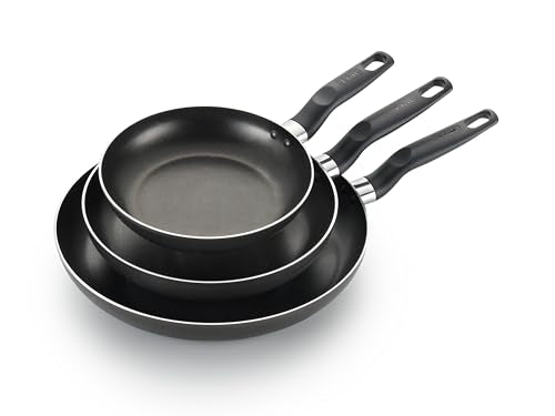 3 Piece T-Fal Nonstick Frying Pan Set