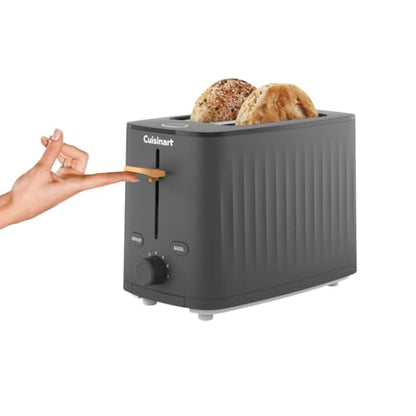 Cuisinart Soho™ Collection 2-Slice Toaster, 7 Toaster Setting, Defrost, Reheat, and Bagel Setting, Convenient Rear Cord Storage, Black, CPT-7BK