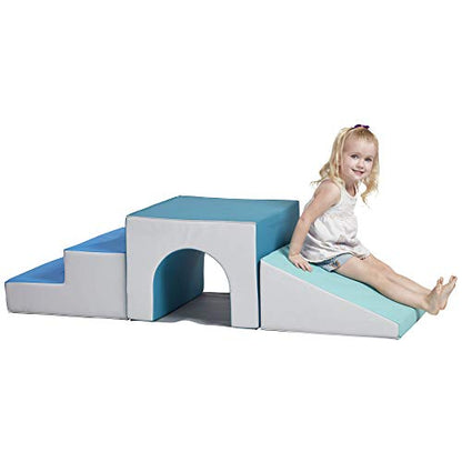 ECR4Kids Tunnel Climber Toddler Playset, 3-Piece