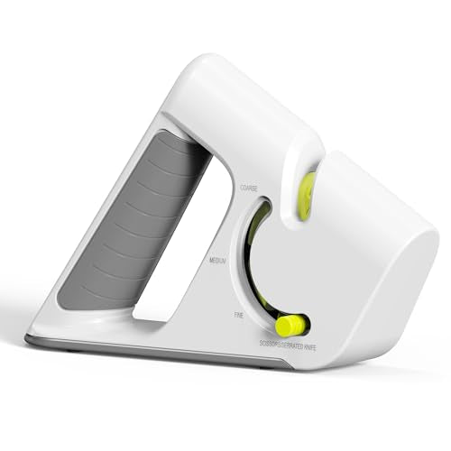 CAROTE 4-in-1 Kitchen Knife Sharpener