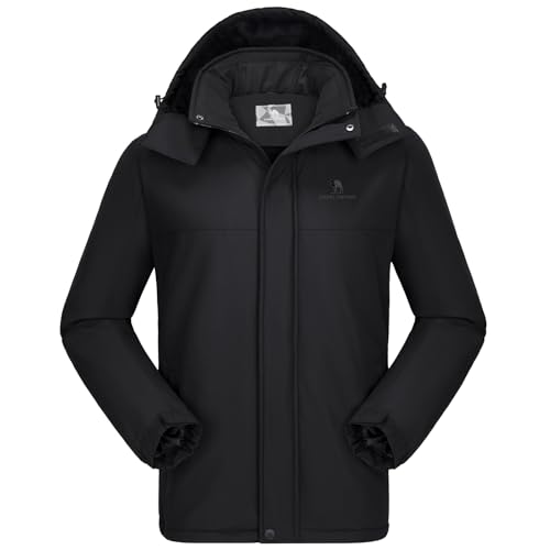 Camel Crown Men's Waterproof Ski Snow Jacket Hooded