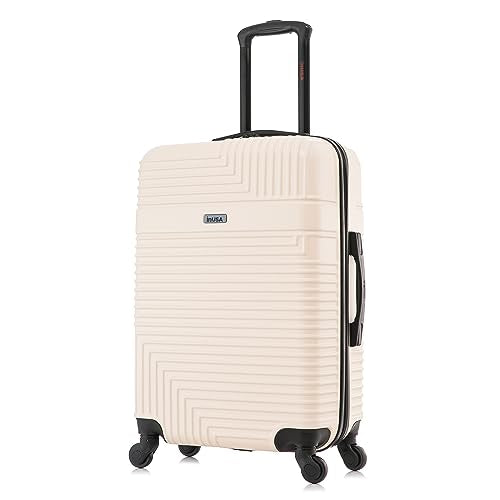InUSA 24-Inch Hardside Spinner Checked Luggage