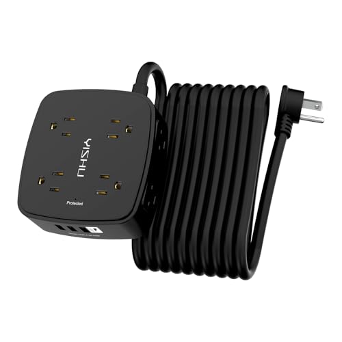 20 Ft Surge Protector Power Strip with USB Ports