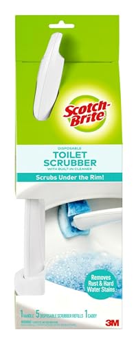 5 Count Scotch-Brite Disposable Toilet Scrubber Starter Kit