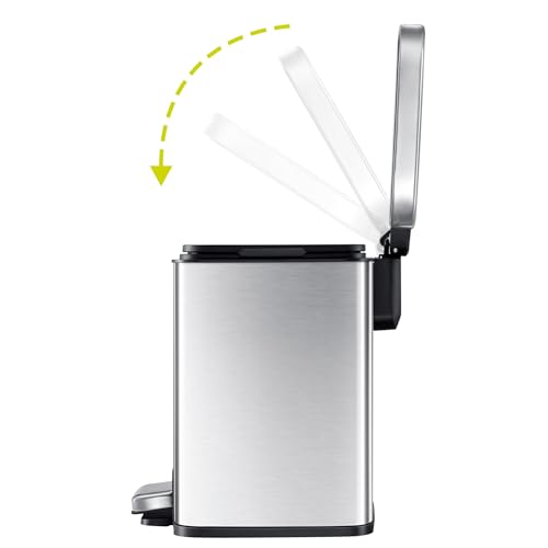 EKO 6L Stainless Steel Bathroom Trash Can