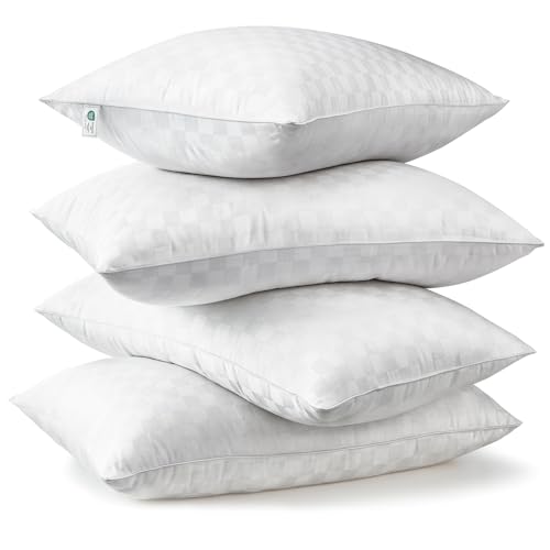 4 Pack Soft Down Alternative Queen Bed Pillows