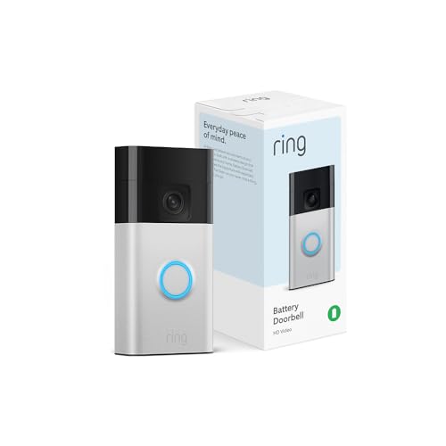 Ring Battery Doorbell with Live Video & Alerts