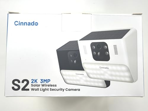 Cinnado 2K Wireless Solar Security Camera