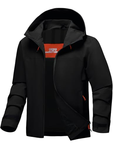 Waterproof Lightweight Hooded Softshell Rain Jacket