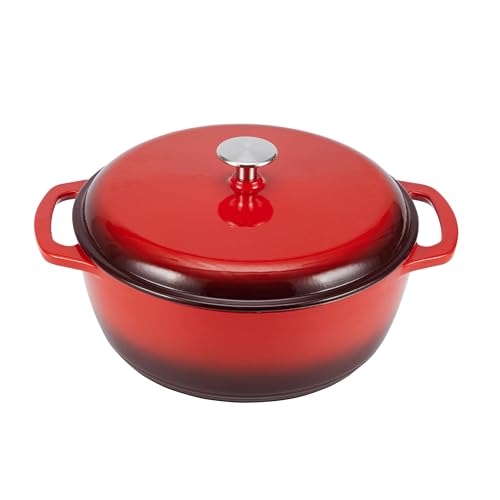 4.3 Quart Amazon Basics Enameled Cast Iron Dutch Oven