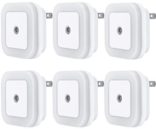 6 Pack LED Night Light Plug-in with Sensor