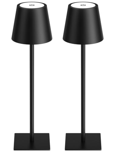 2 Pack Cordless Rechargeable Dimmable Table Lamps