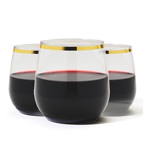 12 Pack TOSSWARE 12oz Plastic Wine Glasses