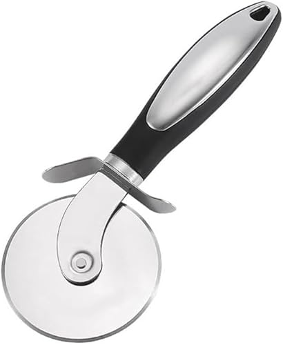 Premium Stainless Steel Pizza Cutter Rocker Slicer Knife