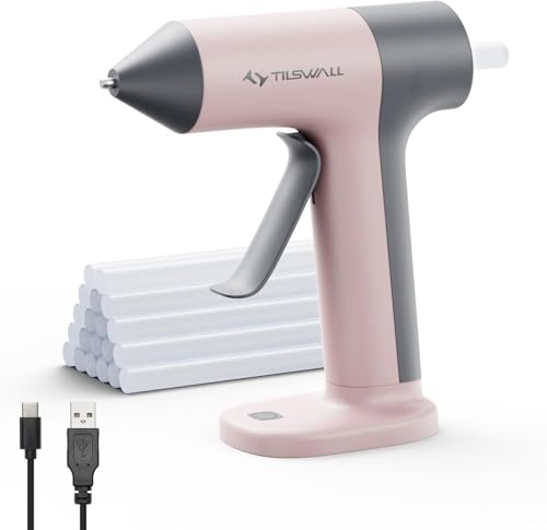 Cordless Hot Glue Gun with Built-In Rechargeable Battery