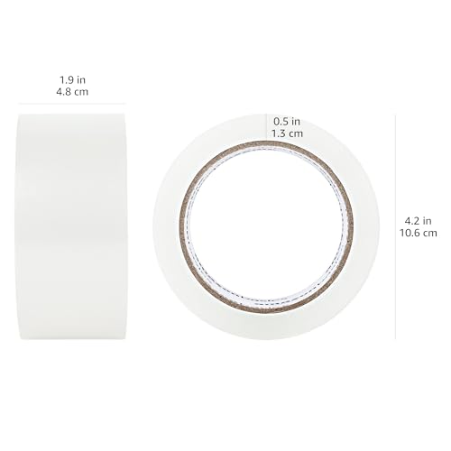Amazon Basics Packaging Tape for Shipping, Moving and Storing, 1.88" x 54.6 yds, 12-pack, Translucence