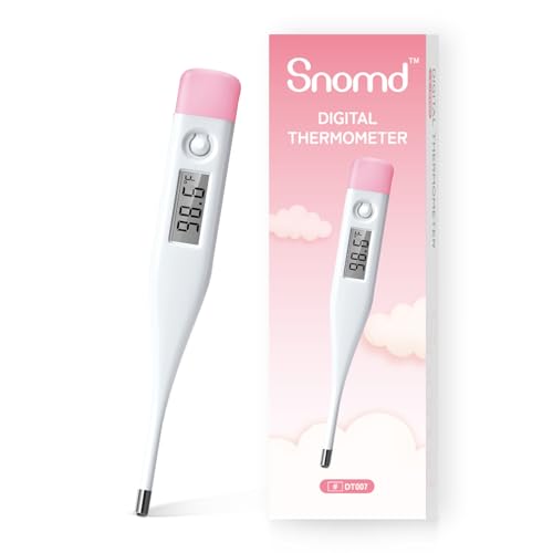 Digital Oral Thermometer for Adults and Children LCD
