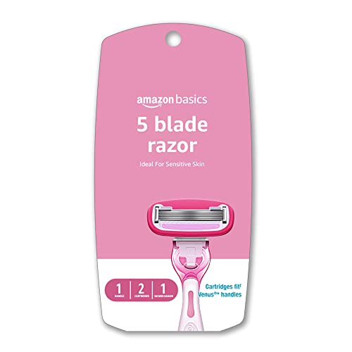 Amazon Basics 5 Blade Women’s Razor with Cartridges