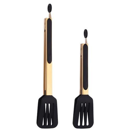 2 Pack Silicone Tip Kitchen Tongs Set