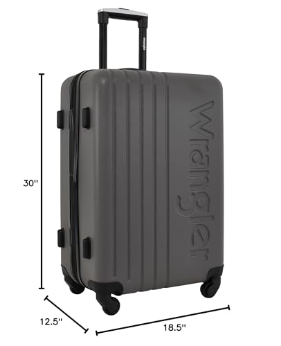 Wrangler Quest 3-Piece Luggage Set, Gray