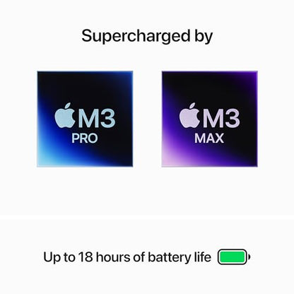 Apple 2023 MacBook Pro Laptop M3 Pro chip with 11‑core CPU, 14‑core GPU: Built for Apple Intelligence, 14.2-inch Liquid Retina XDR Display, 18GB Unified Memory, 512GB SSD Storage; Space Black