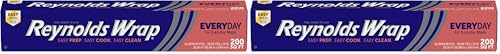 2 Pack Reynolds Aluminum Foil 200 Square Feet