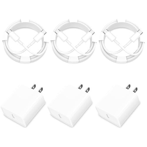 3 Pack 20W USB-C Fast Charger