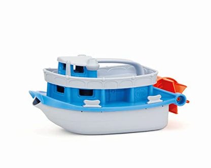 Green Toys Blue/Grey Paddle Boat Bath Toy
