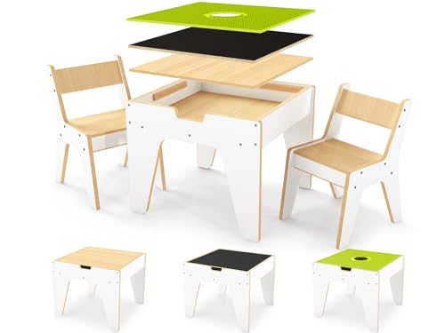 Kids 4-in-1 Activity Table and Chair Set