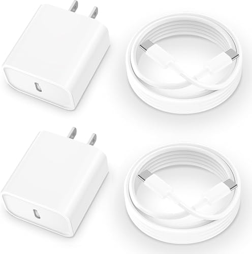 2 Pack 20W USB C Fast iPhone Charger