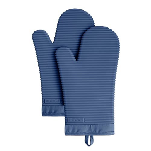 2 Pack KitchenAid Silicone Oven Mitts, 7.5"x13"